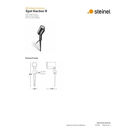 STEINEL Spot Garden N garden spotlight with twilight switch, GU10, 3000 K, anthracite — 058692