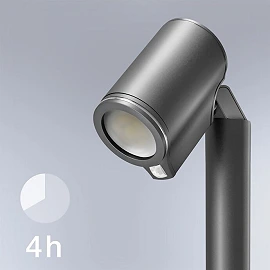 STEINEL Spot Way SC āra gaismas stabiņš ar PIR sensoru un Bluetooth, GU10, 3000 K, antracīts — 058661