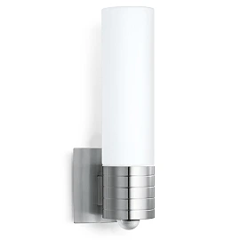 STEINEL L 260 S āra sienas sensorlampa, 703 lm, 3000 K, E27, nerūsējošais tērauds — 007874