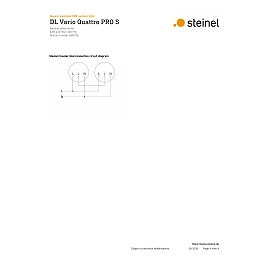 STEINEL DL Vario Quattro PRO S LED sensor ceiling light, 14 W, 1430 lm, 4000 K, white, IP54 — 068196