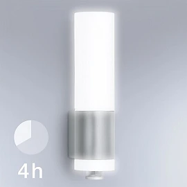 STEINEL L 260 S āra sienas sensorlampa, 703 lm, 3000 K, E27, nerūsējošais tērauds — 007874