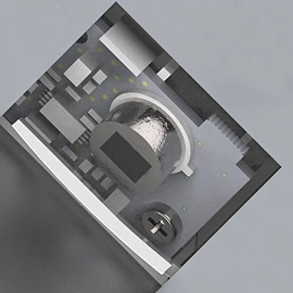 STEINEL DL Vario Quattro PRO S LED sensor ceiling light, 14 W, 1430 lm, 3000 K, white, IP54 — 068202