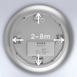 STEINEL DL Vario Quattro PRO S LED sensor ceiling light, 14 W, 1430 lm, 3000 K, white, IP54 — 068202