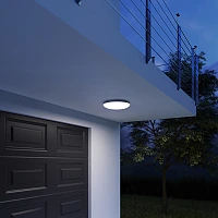 STEINEL DL Vario Quattro PRO S LED sensorplafons, 14 W, 1430 lm, 3000 K, balts, IP54 — 068202