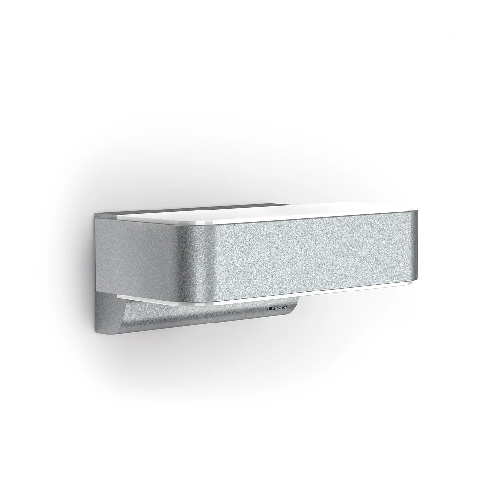 STEINEL L 810 SC LED outdoor sensor wall light, 9.8 W, 679 lm, 3000 K, silver — 087562