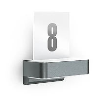 STEINEL L 820 SC LED āra sensorlampa ar mājas numuru, 9,8 W, 679 lm, 3000 K, antracīta — 065713
