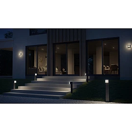 STEINEL GL 85 SC 600 LED dārza sensorstabiņš, 9 W, 655 lm, 3000 K, 600 mm, antracīta — 078669