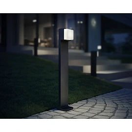 STEINEL GL 85 C 900 LED garden bollard, 9 W, 719 lm, 3000 K, 900 mm, anthracite — 078676