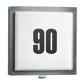 STEINEL L 690 S PMMA LED outdoor sensor house number light, 8.5 W, 700 lm, 3000 K, anthracite — 053000