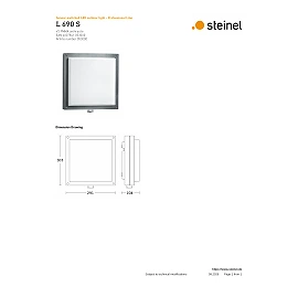 STEINEL L 690 S PMMA LED outdoor sensor house number light, 8.5 W, 700 lm, 3000 K, anthracite — 053000
