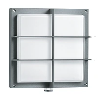 STEINEL L 691 S PMMA LED outdoor sensor wall light with grid guard, 8.5 W, 576 lm, 3000 K, anthracite — 053031