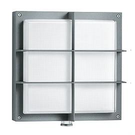 STEINEL L 691 S PMMA LED outdoor sensor wall light with grid guard, 8.5 W, 576 lm, 3000 K, anthracite — 053031