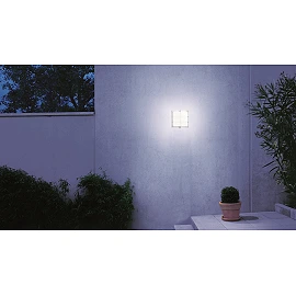 STEINEL L 691 S PMMA LED outdoor sensor wall light with grid guard, 8.5 W, 576 lm, 3000 K, anthracite — 053031