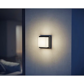 STEINEL L 845 SC LED outdoor sensor wall light, 9 W, 655 lm, 3000 K, anthracite — 078645