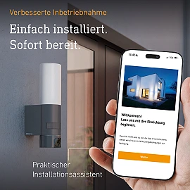 STEINEL L 625 CAM SC LED āra sensorlampa ar kameru, 14 W, 925 lm, 3000 K, antracīta — 092597