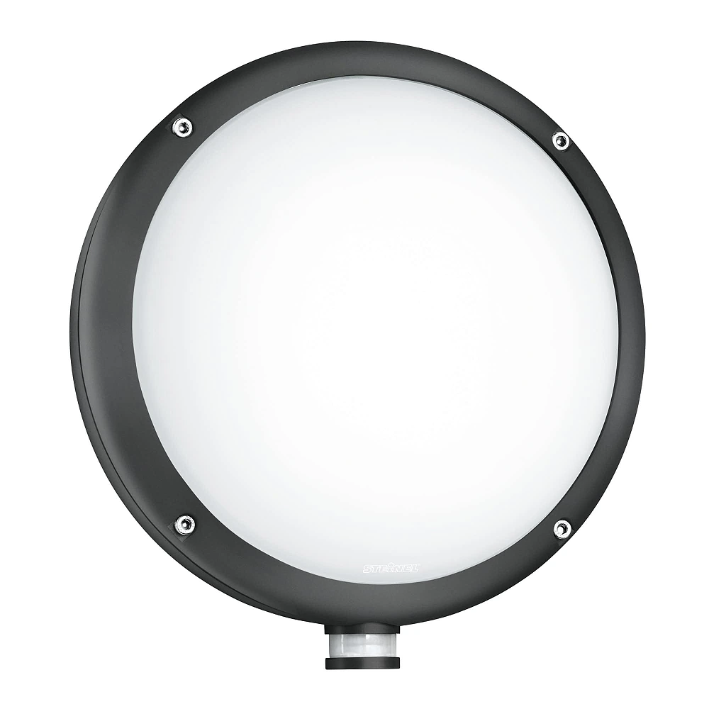 STEINEL L 330 S LED sensor wall light, 8.4 W, 815 lm, 3000 K, anthracite — 053079