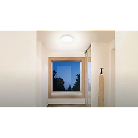 STEINEL RS 20 S LED sensor ceiling and wall light, 9.4 W, 942 lm, 3000 K, IP44, white — 079734