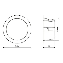STEINEL RS PRO DL 150 SC recessed LED downlight, 10.8 W, up to 1177 lm, 3CCT, HF sensor, Bluetooth, IP54 (room side), white — 084998