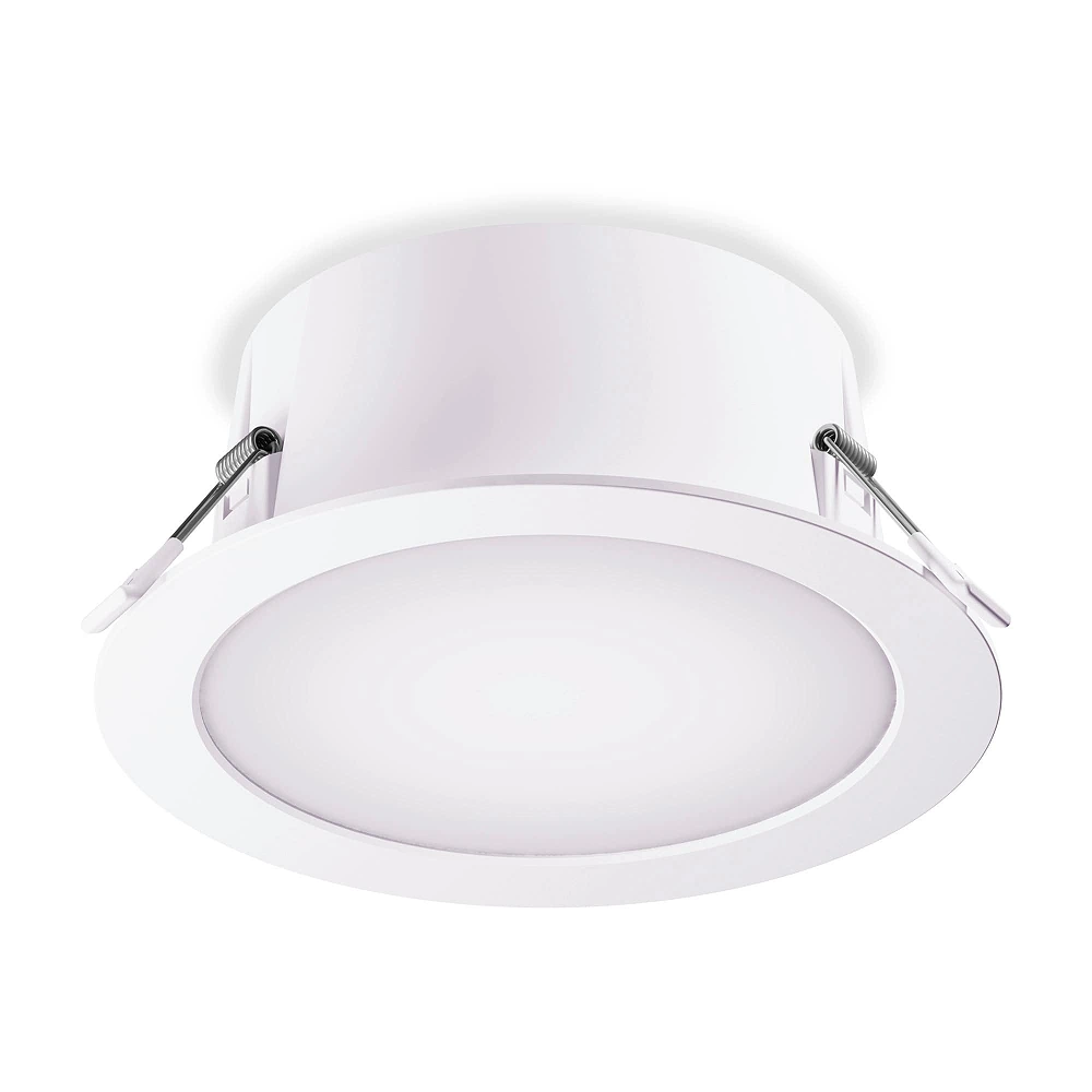 STEINEL RS PRO DL 150 SC recessed LED downlight, 10.8 W, up to 1177 lm, 3CCT, HF sensor, Bluetooth, IP54 (room side), white — 084998