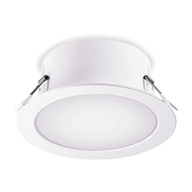 STEINEL RS PRO DL 150 SC recessed LED downlight, 10.8 W, up to 1177 lm, 3CCT, HF sensor, Bluetooth, IP54 (room side), white — 084998