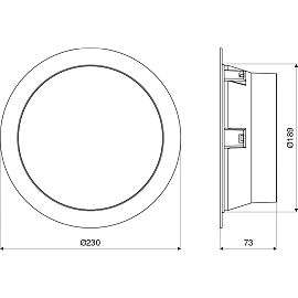 STEINEL RS PRO DL 200 SC recessed LED downlight, 17.3 W, up to 2170 lm, 3CCT, HF sensor, Bluetooth, IP54 (room side), white — 085292