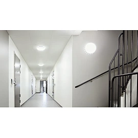 STEINEL RS PRO S30 SC PMMA LED sienas/griestu sensorlampa, Bluetooth, 25,8 W, 2747 lm, 4000 K, IP20, sudraba — 068042