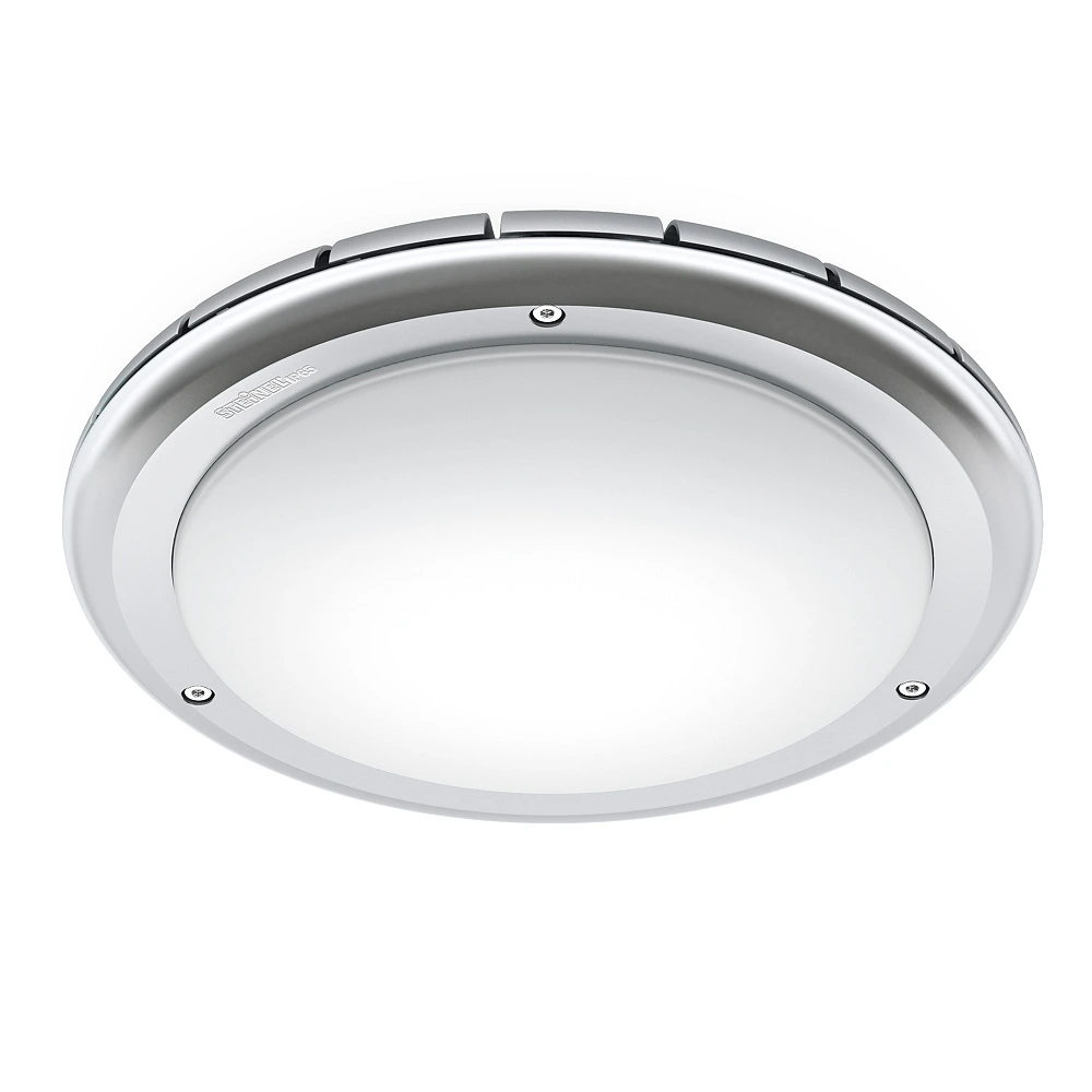 STEINEL RS PRO S20 SC PC LED sensor wall/ceiling light, Bluetooth, 15.7 W, 1209 lm, 3000 K, IP65, silver — 079789