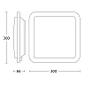 STEINEL RS D2 S LED sienas/griestu sensorlampa, 8,8 W, 886 lm, 3000 K, IP20, balta/tērauda — 052539