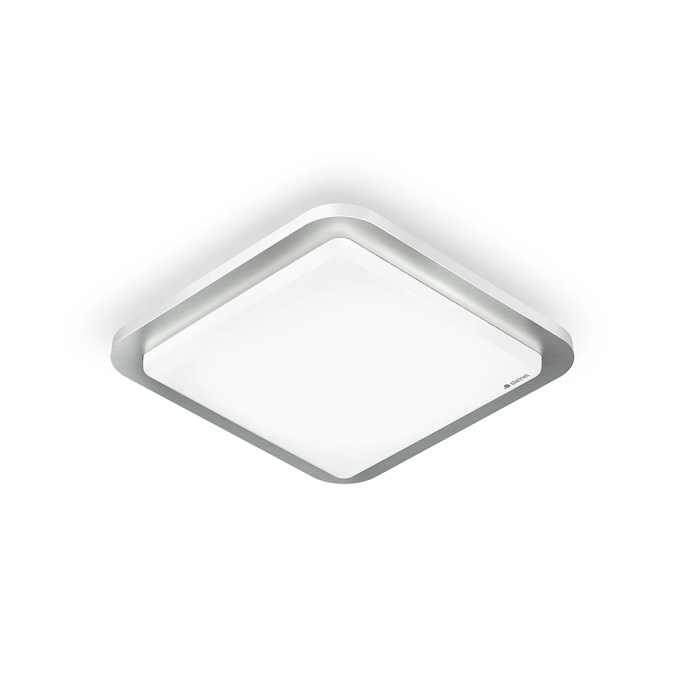 STEINEL RS D2 S LED sienas/griestu sensorlampa, 8,8 W, 886 lm, 3000 K, IP20, balta/tērauda — 052539