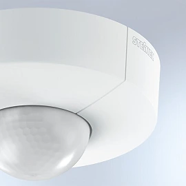 STEINEL IS 3360 griestu PIR klātbūtnes sensors, 360°, COM1, Ø40 m, IP54, balts