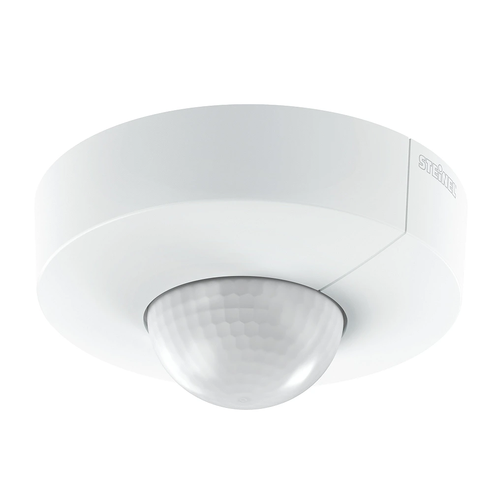 STEINEL IS 3360 griestu PIR klātbūtnes sensors, 360°, COM1, Ø40 m, IP54, balts