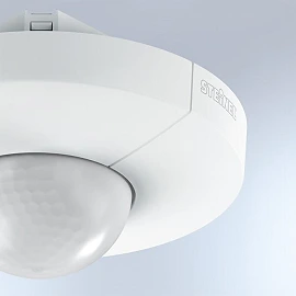 STEINEL IS 345 PIR kustību sensors gaiteņiem, 360°, līdz 23 × 6 m, balts