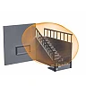 STEINEL HF 360 AP virsapmetuma HF kustību sensors, 360°, 1–8 m, IP54, pelēks — 751210