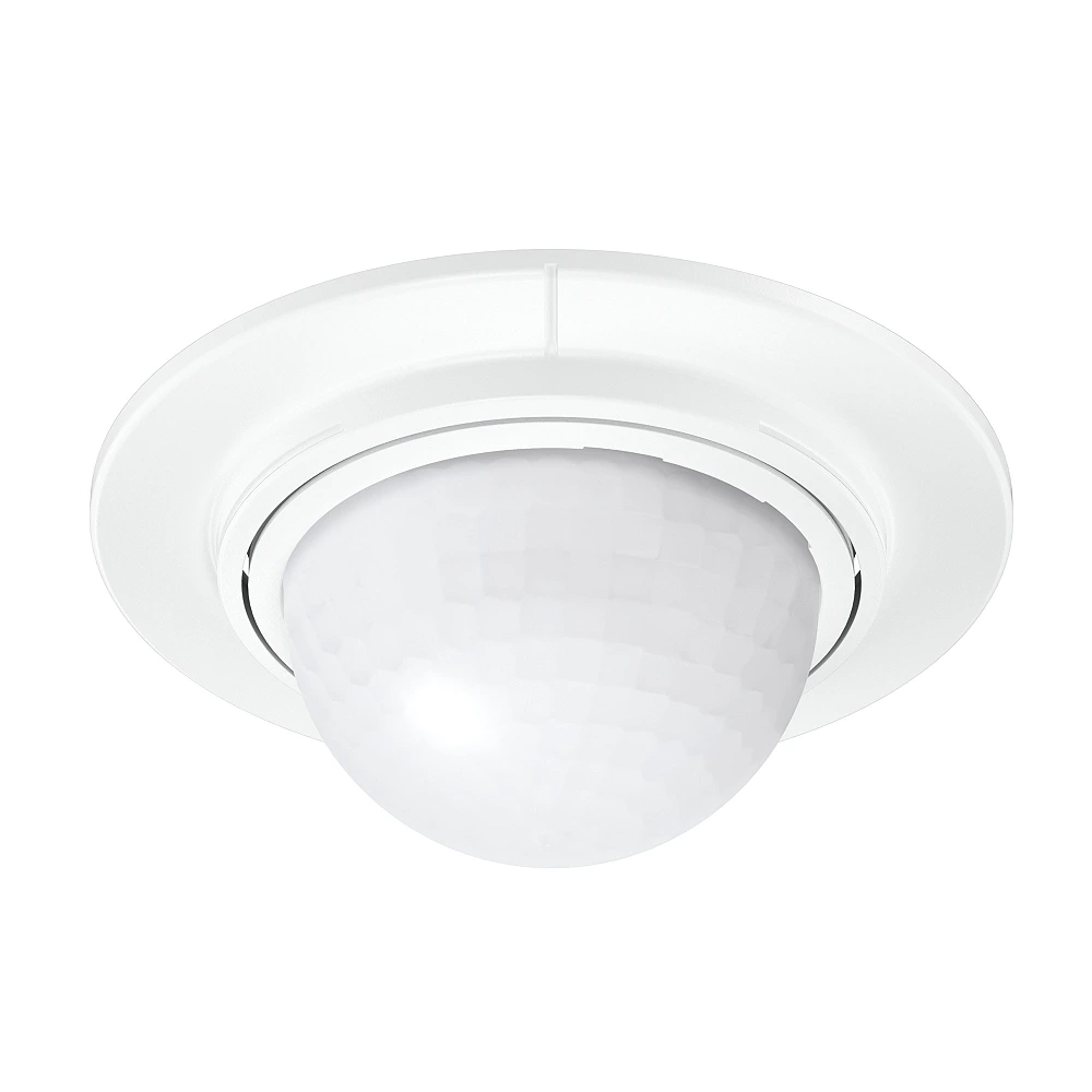 STEINEL IS 2360 DE ECO iebūvējams PIR sensors, 360°, Ø8 m, IP54, balts — 034733