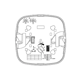 STEINEL IR Quattro HD 24m COM1 griestu klātbūtnes sensors, 360°, IP20, balts — 002794