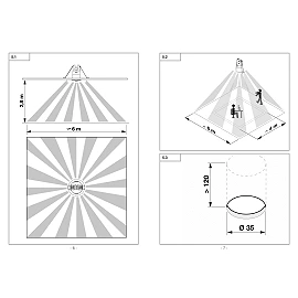 STEINEL IR Quattro MICRO 6m COM1 recessed ceiling presence sensor 360°, IP65, white (053789)