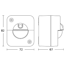 STEINEL IR 180 AP easy PIR sensorslēdzis, 180°, līdz 8 m, virsapmetuma, IP54, pelēks — 066048