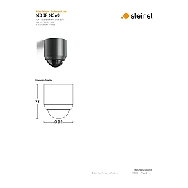 STEINEL MD IR N360 AP COM1 surface ceiling motion sensor 360°, Bluetooth Mesh, IP54, anthracite (079888)