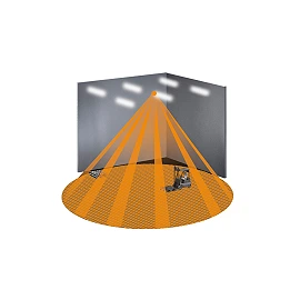 STEINEL IS 3360 MX Highbay COM1 AP virsapmetuma griestu kustības sensors 360°, līdz Ø36 m, IP54, balts (033569)