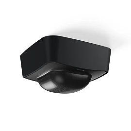 STEINEL IR Quattro HD-2 COM1 AP surface-mounted presence sensor, PIR, 360°, motion up to 24 × 24 m, Bluetooth Mesh, IP54, black — 094515