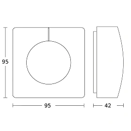 STEINEL Light Sensor Dual DALI-2 IPD AP surface-mounted light sensor, 2–1000 lx, IP54, square, white — 057411