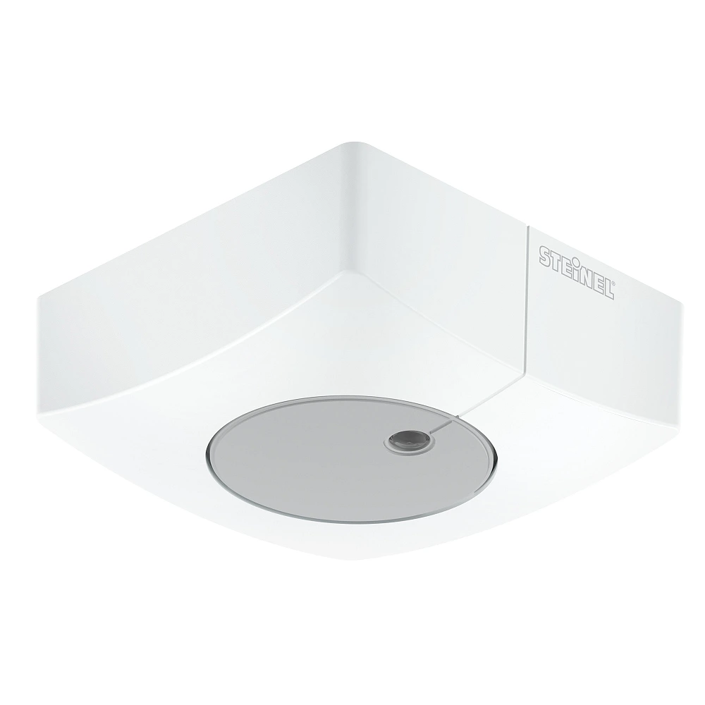 STEINEL Light Sensor Dual DALI-2 IPD AP surface-mounted light sensor, 2–1000 lx, IP54, square, white — 057411