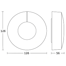 STEINEL Light Sensor Dual DALI-2 IPD AP surface-mounted light sensor, 2–1000 lx, IP54, round, white — 057428