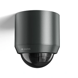 STEINEL MD IR N360 uDIM AP virsapmetuma dimmējams griestu kustības sensors, PIR, 360°, šķērskustībai līdz Ø26 m, Bluetooth Mesh, IP54, antracīts — 080044