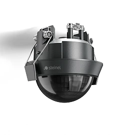 STEINEL MD IR N360 COM1 DE recessed ceiling motion detector, PIR, 360°, tangential coverage up to Ø26 m, Bluetooth Mesh, IP54, anthracite — 087432