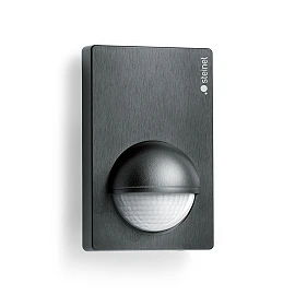 STEINEL IS 180-2 wall motion sensor, PIR, 180°, tangential radius 5/12 m, IP54, black — 603113