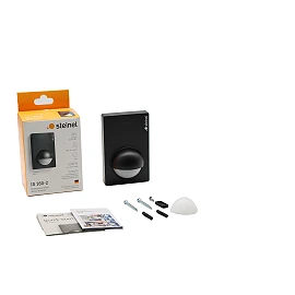 STEINEL IS 180-2 wall motion sensor, PIR, 180°, tangential radius 5/12 m, IP54, black — 603113