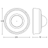 STEINEL PD-24 ECO DALI-2 IPD AP virsapmetuma klātbūtnes sensors, 360°, Ø24 m, IP54, balts — 088231