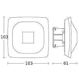 STEINEL HF 360-2 COM1 UP presence detector, 360°, Ø12 m, IP20, white — 086558