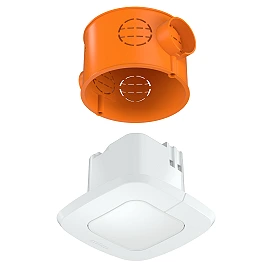 STEINEL IR Quattro SLIM XS 4m KNX klātbūtnes sensors, 360°, IP20, balts